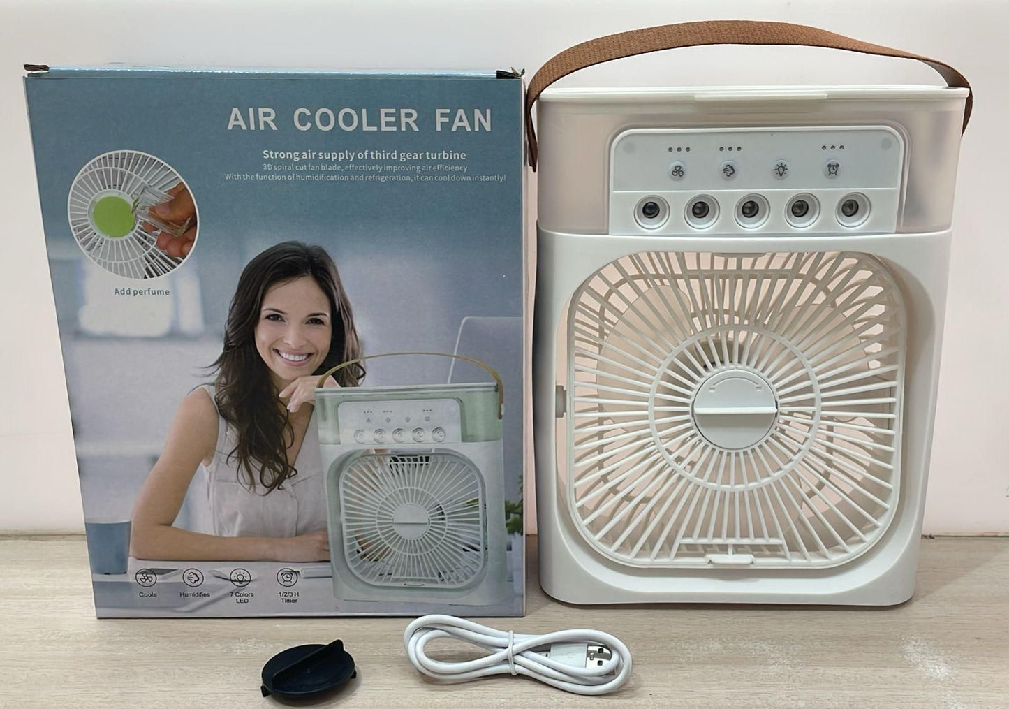 Multifunction Water Spray Mist Fan [5 Years Warranty] - Portable Air Cooler & Humidifier